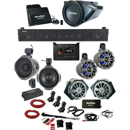 2019-2020 for Polaris RZR XP Turbo S 4x4 NAVATLAS Audio Kit Zone 6 Turbo S