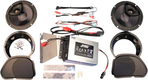 98-03 for Harley Road Glide EFI FLTR 200 W Amplifier/Speaker Kit '98-'13
