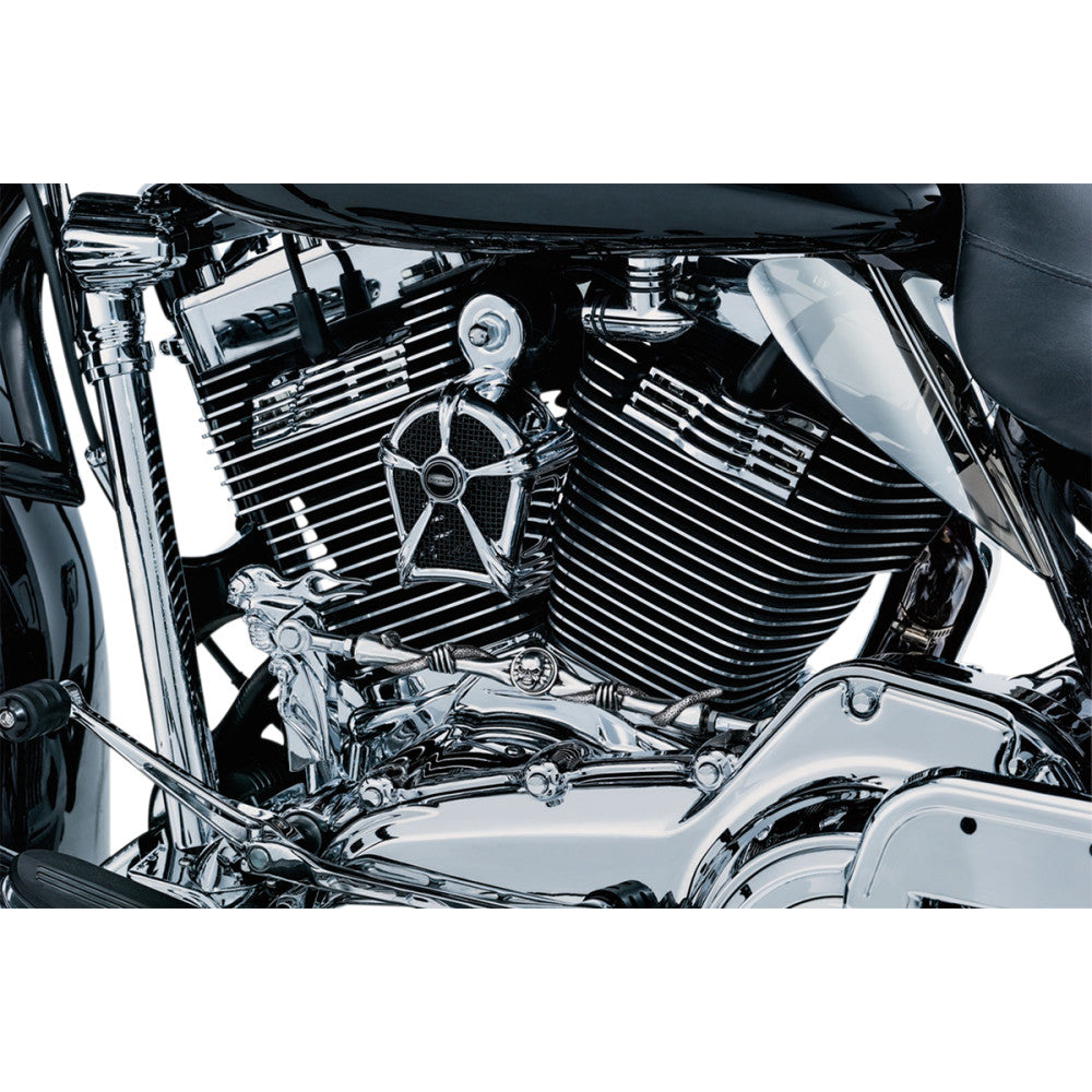 2009-2016 for Harley Tri Glide FLHTCUTG KURYAKYN Spark Plug Cover Slotted Chrome