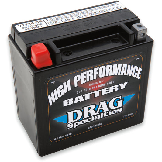 06-14 for Kawasaki Ninja ZX-14R DRAG SPECIALTIES High Performance Battery YTX14