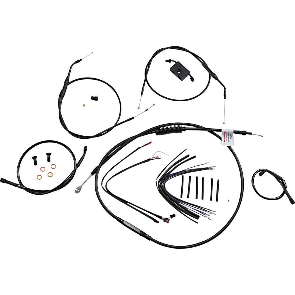 2014-2020 for Harley Iron 883 XLN Extended Handlebar Cable and Brake Line Kit