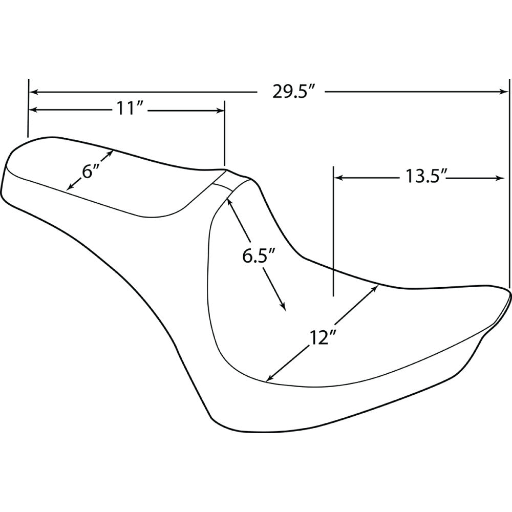 2012-2017 for Harley Softail Deluxe EFI FLSTNI Predator III Seat Smooth Softail