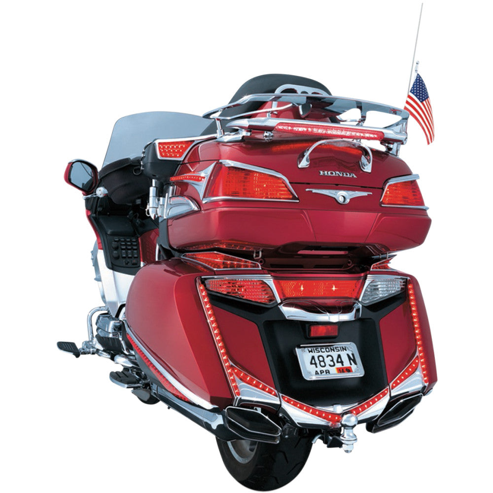 2012-2015 for Honda GL1800 Interstate KURYAKYN LED Fender Tip Chrome Rear 3236