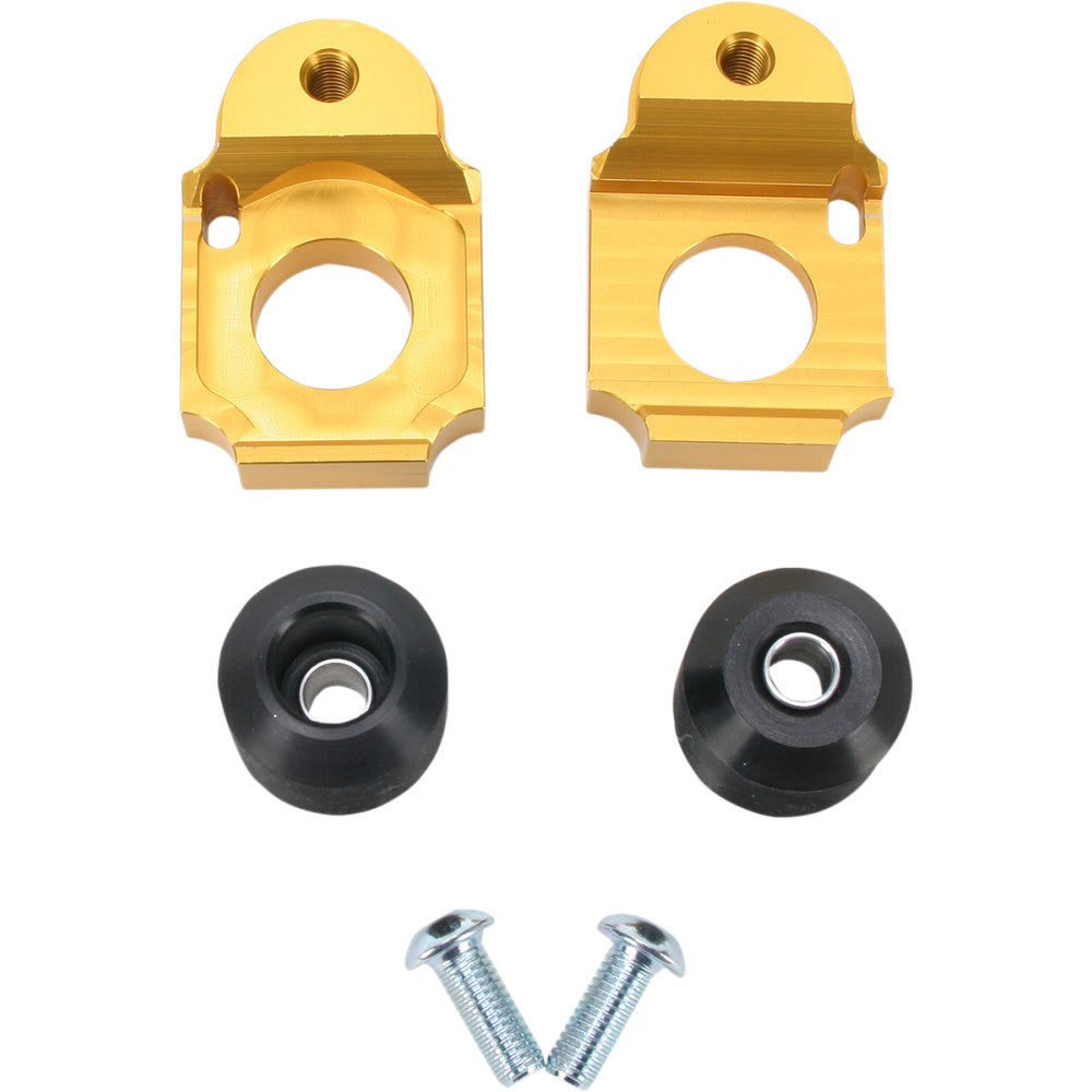 1999-2018 for Suzuki GSX 1300 R Hayabusa DRIVEN RACING Axle Block Sliders Gold