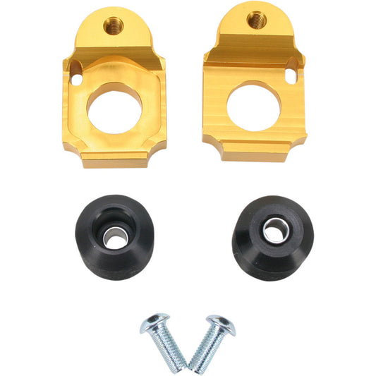 1999-2018 for Suzuki GSX 1300 R Hayabusa DRIVEN RACING Axle Block Sliders Gold