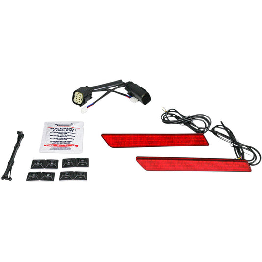 2013 for Harley CVO Road Glide Custom FLTRXSE2 Saddlebag Latch Lights SS8 Red