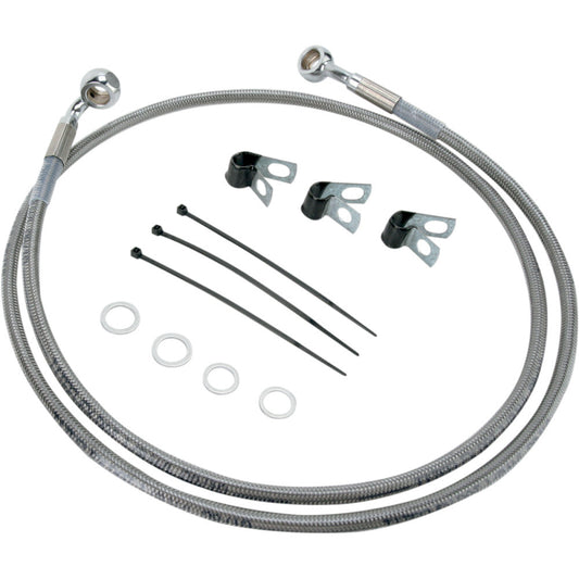 00-07 for Harley FLST/FLSTC/FLSTF Drag Spec Extended Front Brake Line +4