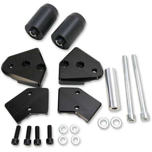 2015-2021 for Honda CBR300R POWERSTANDS RACING Frame Sliders Black 03-00921-02