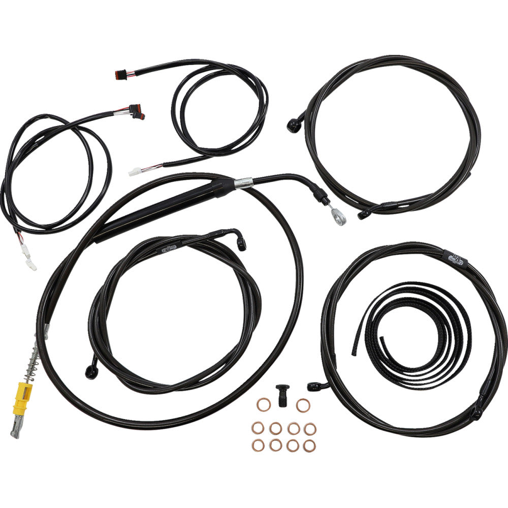 21-22 for Harley FLHT/FLHX/FLHR w/ABS LA CHOP Cable Kit Plug&Play 15-17