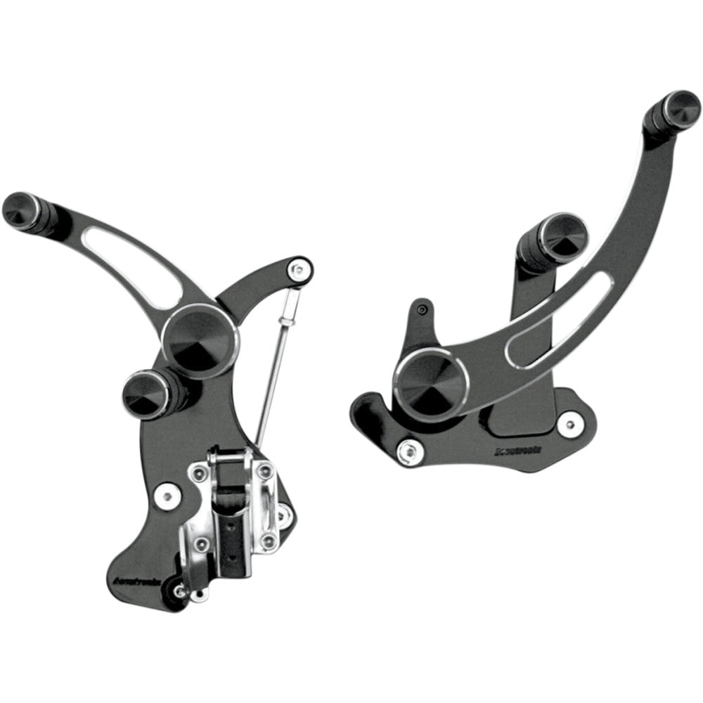 2014-21 for Harley FLHTK ACCUTRONIX Forward Control Slotted Black '14+ FLH FC405