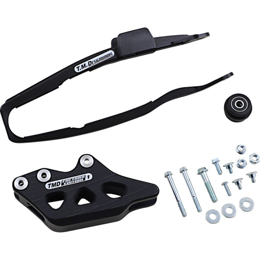 2018-2020 for Yamaha YZ 450 F T.M. DESIGNWORKS Chain Guide/Slider Black YCP-OR7-