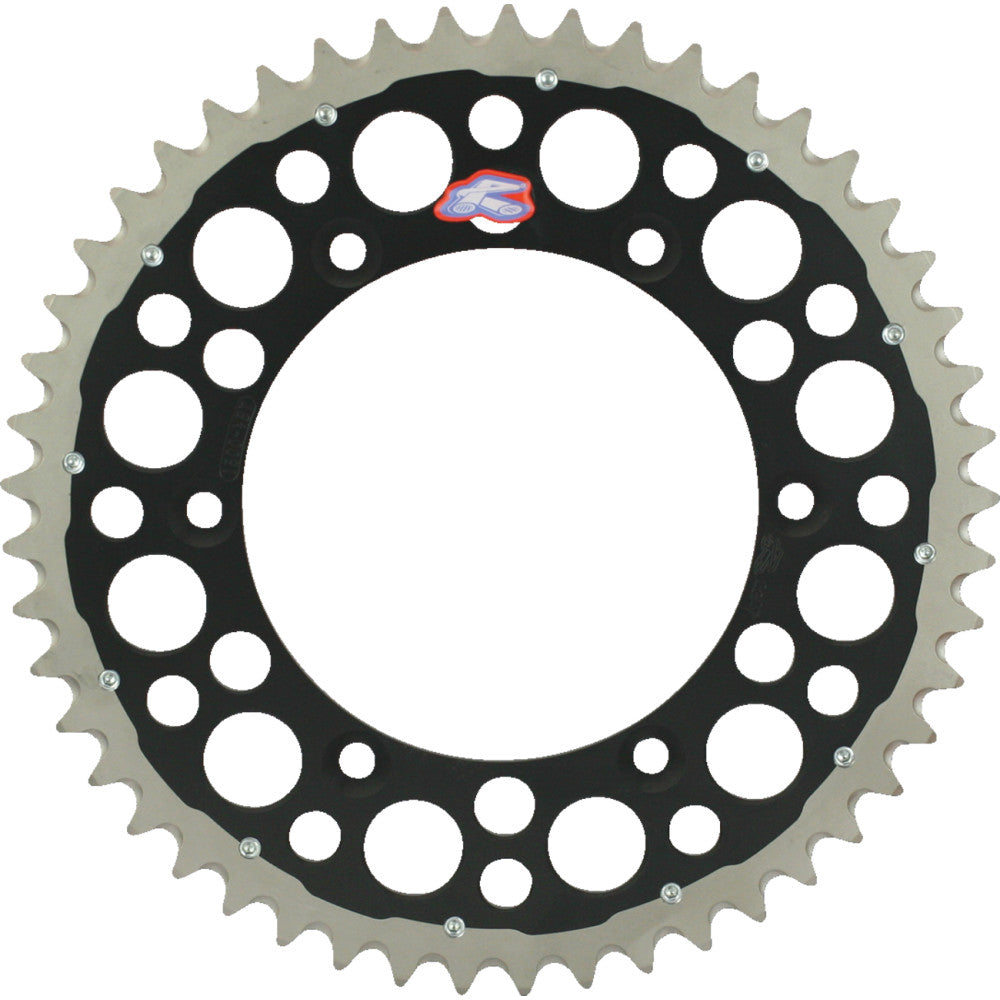1980-2007 for Suzuki RM 125 RENTHAL Twinring Rear Sprocket 50-Tooth Black