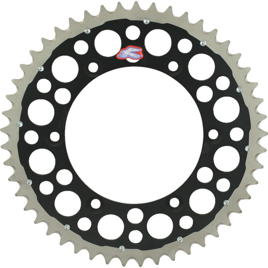 1980-2007 for Suzuki RM 125 RENTHAL Twinring Rear Sprocket 50-Tooth Black