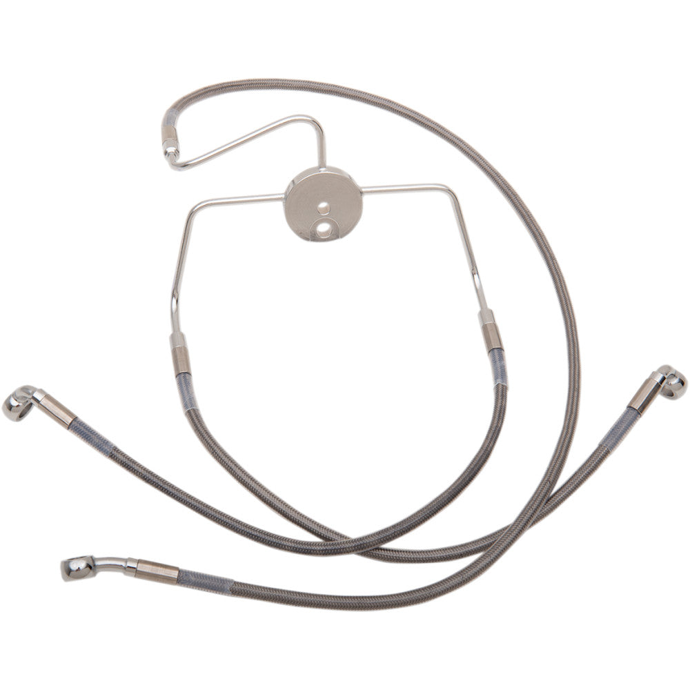 99-07 for Harley FLHR, 99-06 FLTR/I DS Extended Front Brake Line Kit +8