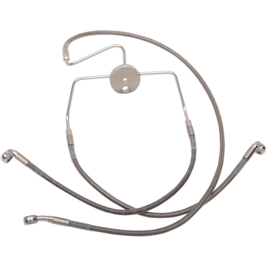 99-07 for Harley FLHR, 99-06 FLTR/I DS Extended Front Brake Line Kit +8