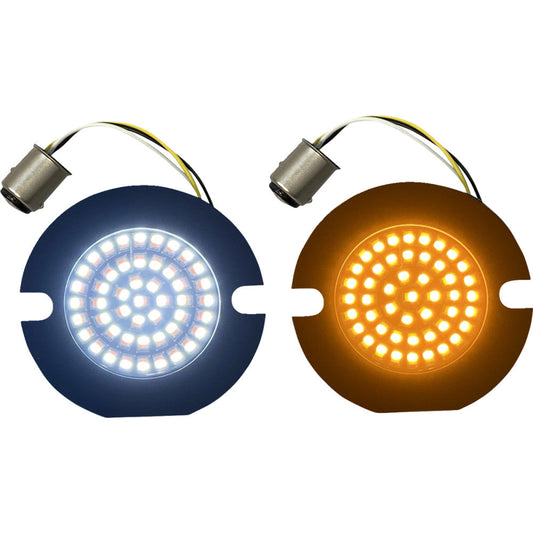 2021 for Harley Road King EFI FLHR Amber/White LED Turn Signal Inserts