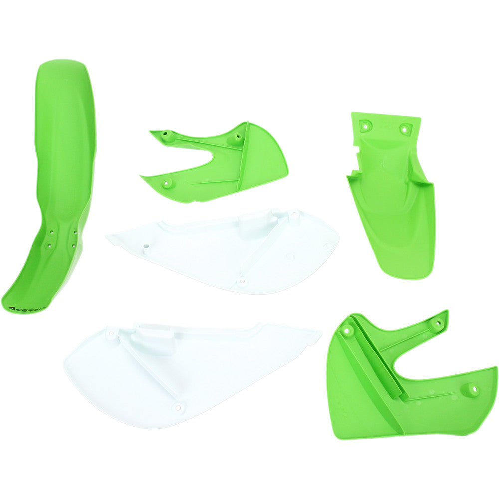 00-21 for Kawasaki KX 65 ACERBIS Standard Replacement Body Kit '05 Green/White
