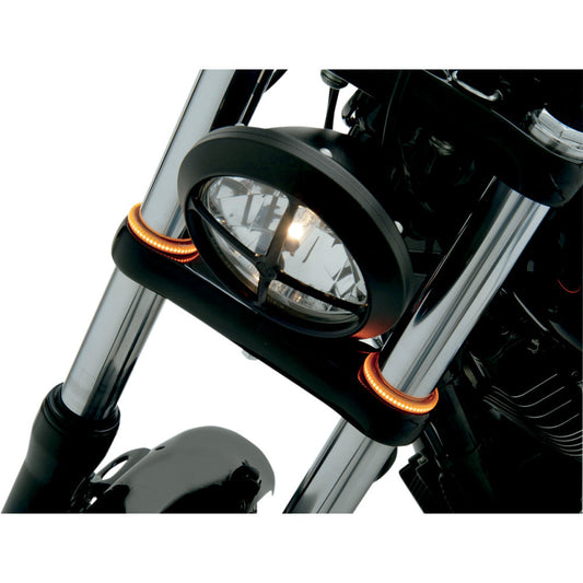 2021 for Harley Softail Fat Bob 114 FXFBS WRAPZ Fork Lights 56 mm Smoke Lens