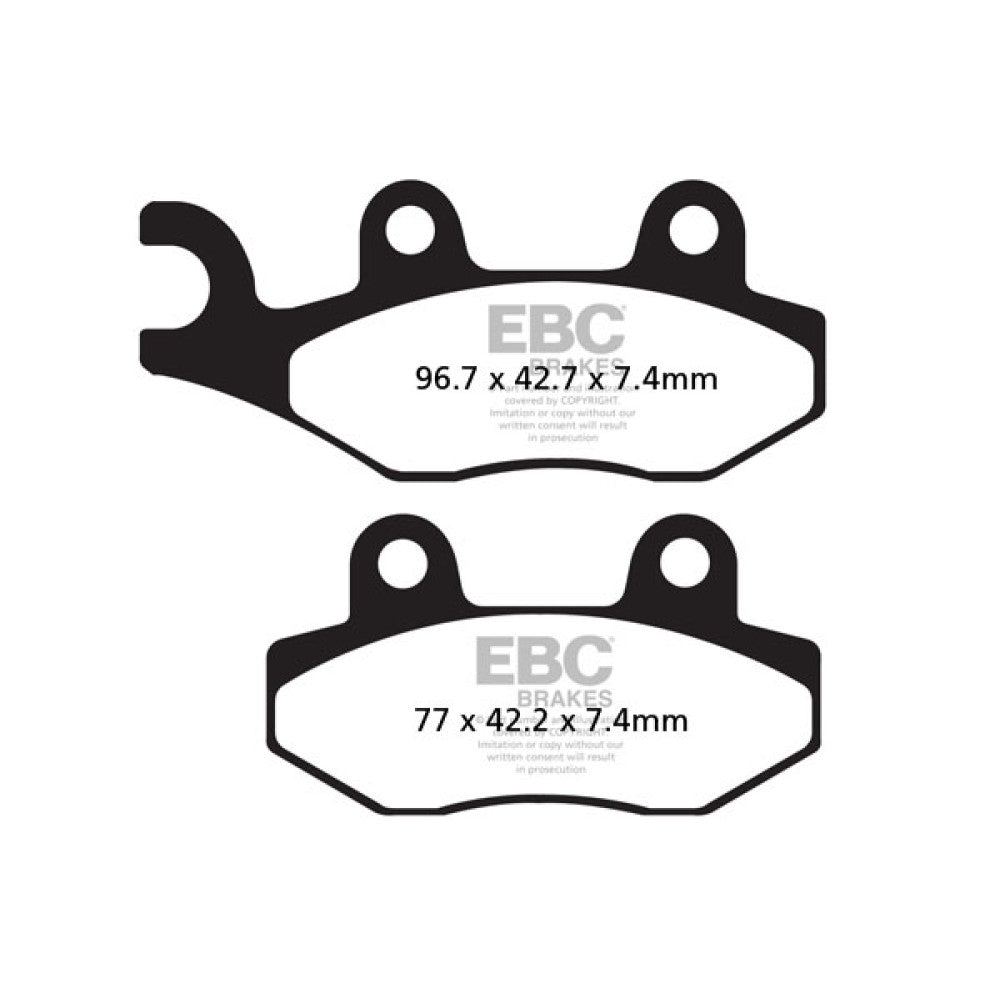 89-'04 for Kawasaki KLF300C Bayou 4X4 [SRA] EBC Brake Pads 15-135R