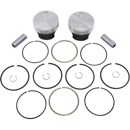 84-'98 for Harley FLHTC Tracker Piston Kit Evo Flat Big Twin 1340 8.5:1 +.020