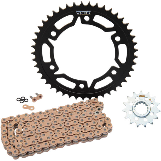 03-'06 for Honda CBR600RR Sprocket/Chain Kit Stl/Stl 15/45T Sil Sx3 520-112L Gld