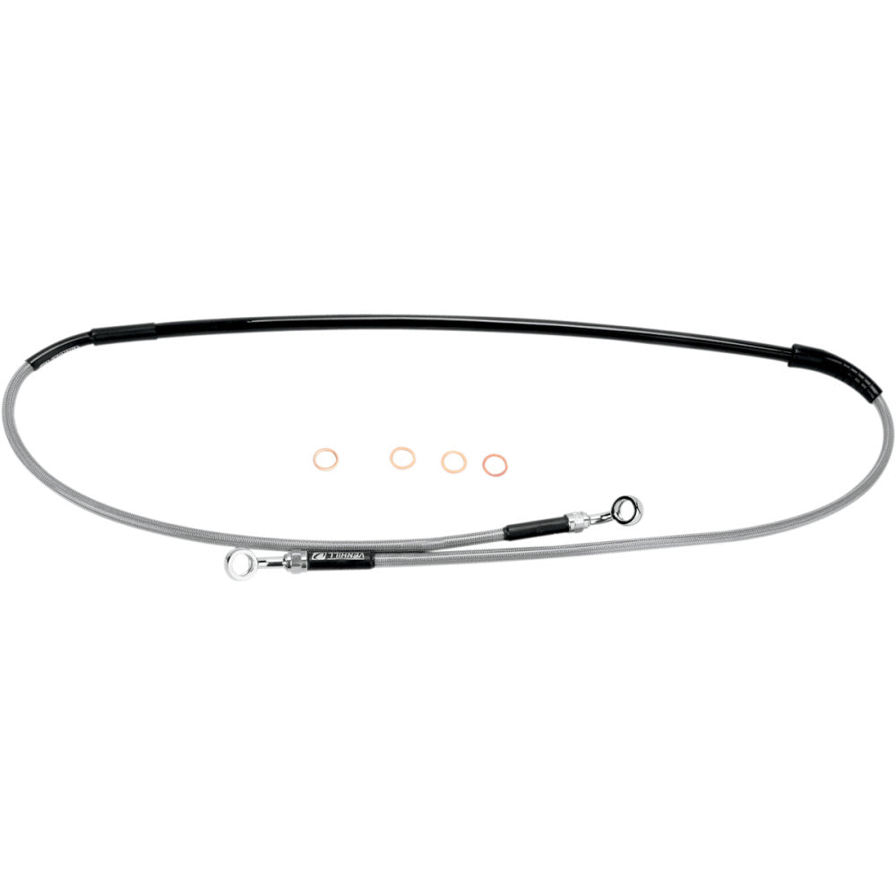 2007-2018 for Suzuki RM-Z 250 MOOSE RACING Brake Line Front Stainless Steel /