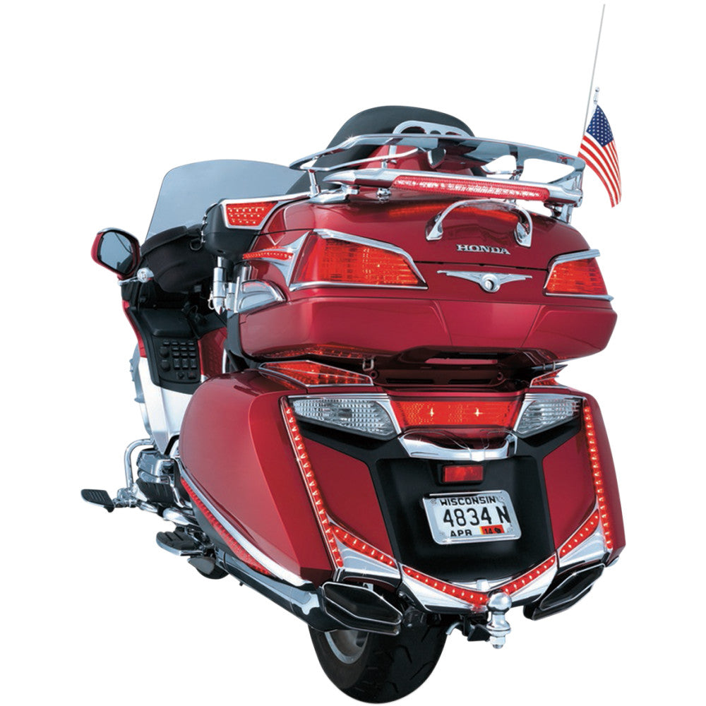 2012-2015 for Honda GL1800 Interstate KURYAKYN LED Fender Tip Chrome Rear 3236
