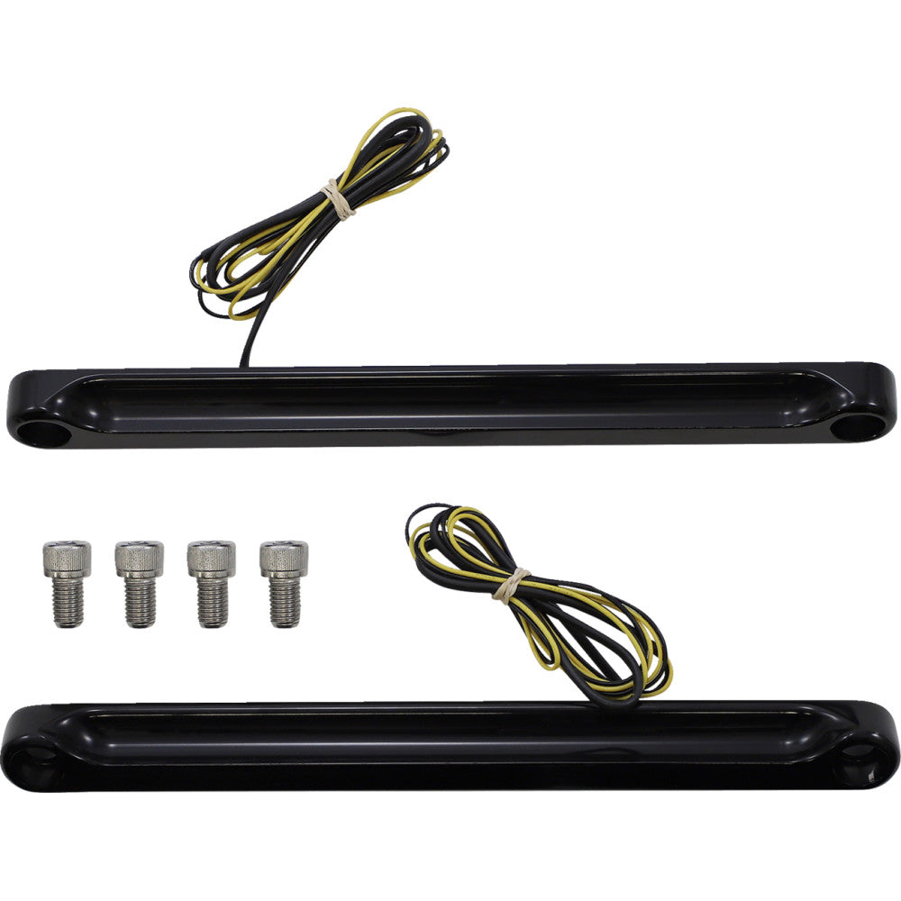 12-17 for Harley FLSTFI ALLOY ART LED Front Signal Light FLSTC Black/Smoke FDH-2