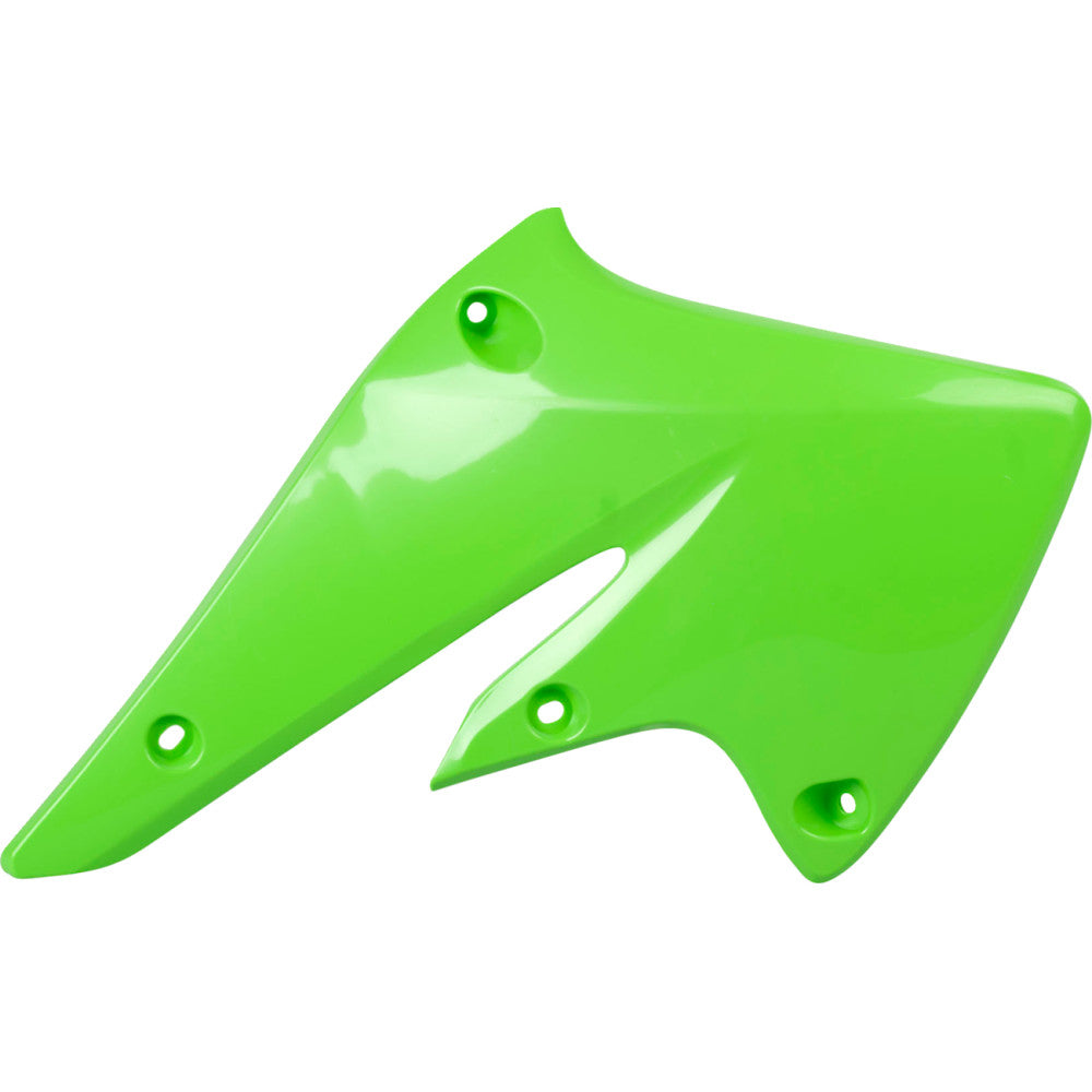 04-'05 for Kawasaki KX250F POLISPORT Radiator Shroud Green