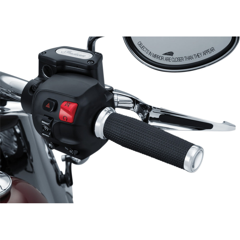 2016-2019 for Indian Chief Dark Horse KURYAKYN Grips Thresher Chrome 5944