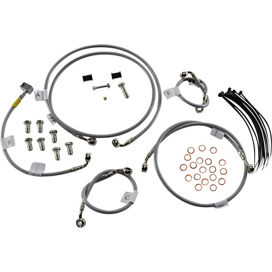 17-18 for Suzuki GSX-R 1000 ABS GALFER Brake Line Stainless Steel FK003D935-5