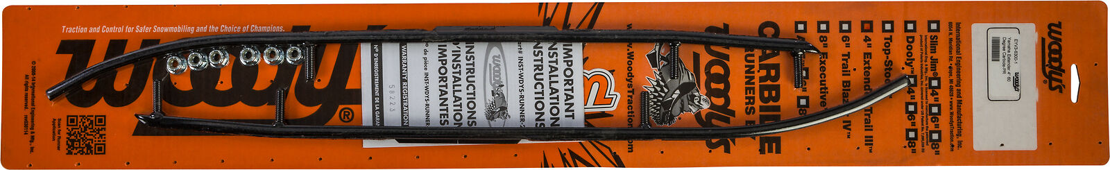 90-91 for Yamaha SRV 540 WOODY'S Extender Trail III Flat-Top Runner EYV3-6300