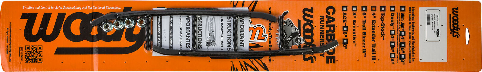 04-05 for Ski-Doo Legend V-1000 GT SE WOODY'S Extender Trail III Flat-Top Runner