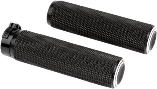 2010-2020 for Harley Sportster XLX ARLEN NESS Grips Dual Ring Cable Black 07-308