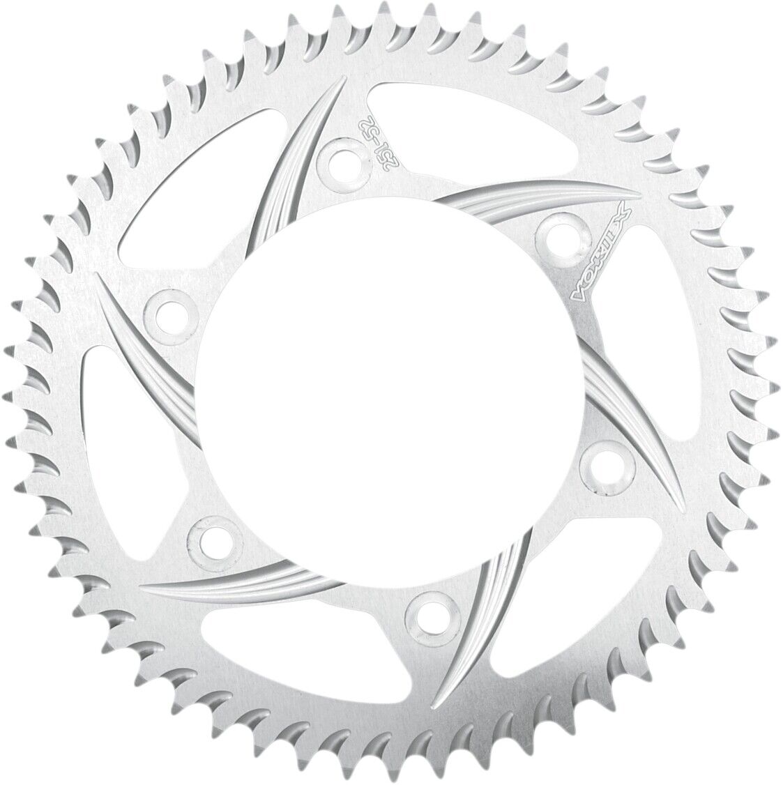 04-20 for Kawasaki Ninja ZX-10R VORTEX Aluminum Sprocket Silver Rear 45-Tooth