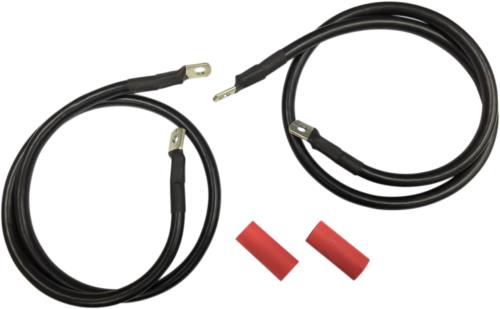 1989-1992 for Harley Electra Glide FLHTC Black Battery Cable Set '89-'92 FL