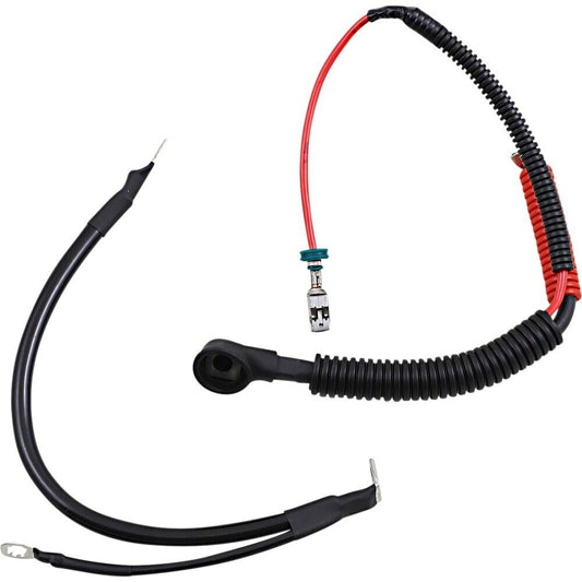 09-13 for Harley Tri Glide Ultra Classic F Black Battery Cable Set '09-'13 FLH/T