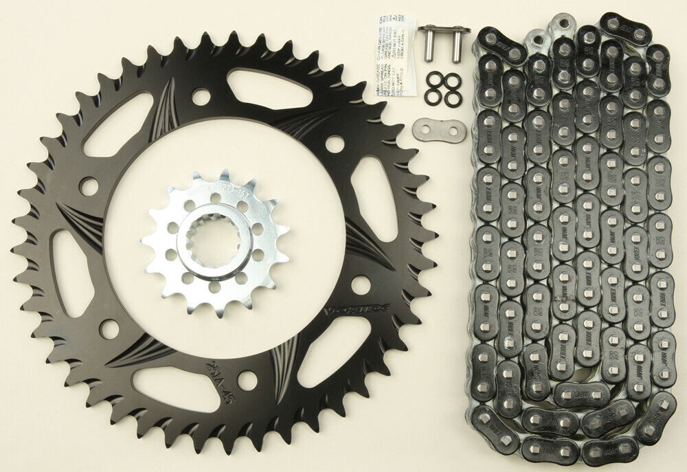 06-'10 for Suzuki GSX-R750 Sprocket/Chain Kit 16/47T Sil Rx3 520-116L Blk