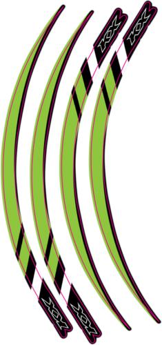 90-'07 for Kawasaki KX250 D-COR Team Kawasaki Rim Decal Kit