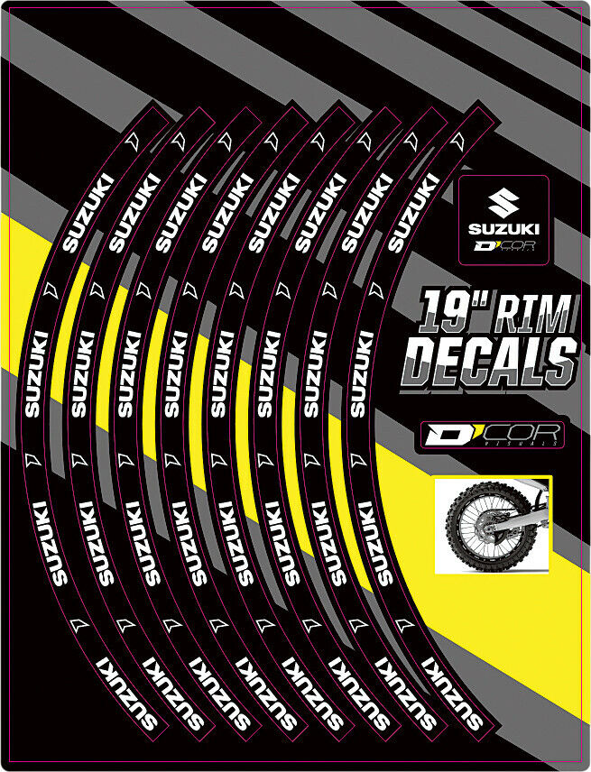 04-'17 for Suzuki RM-Z250 D-COR Rim Decals 19