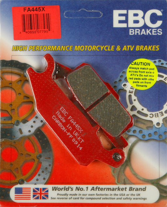 07-'15 for Yamaha YFM700F Grizzly Fi 4WD EPS [IRS] EBC Brake Pads 15-445X