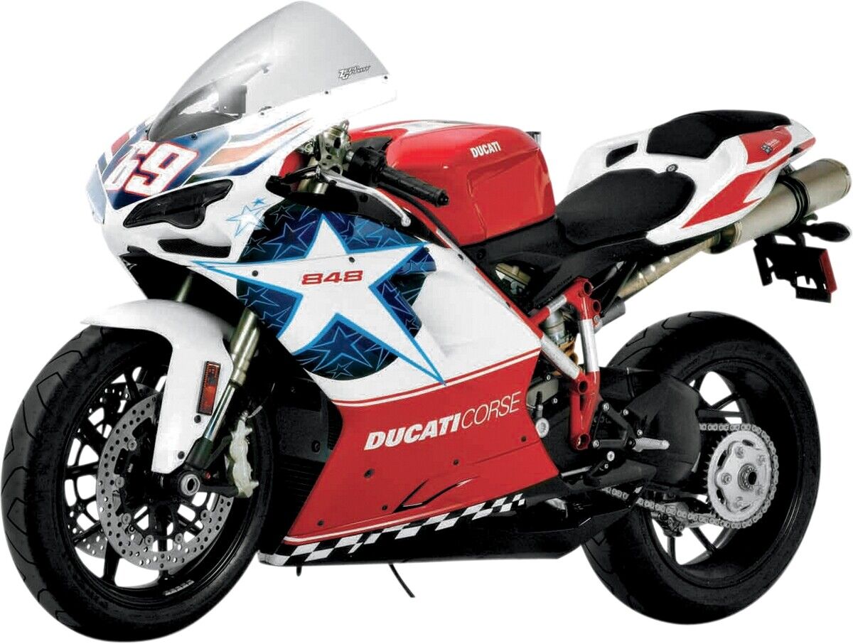 2008-2013 for Ducati 848 ZERO GRAVITY Corsa Windscreen Clear Ducati 24-729-01