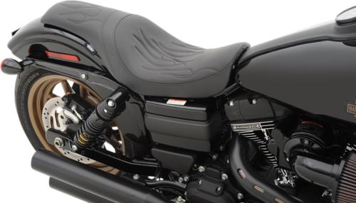 2008-2017 for Harley Fat Bob FXDF Predator Seat Flame Stitched Dyna '06-'17