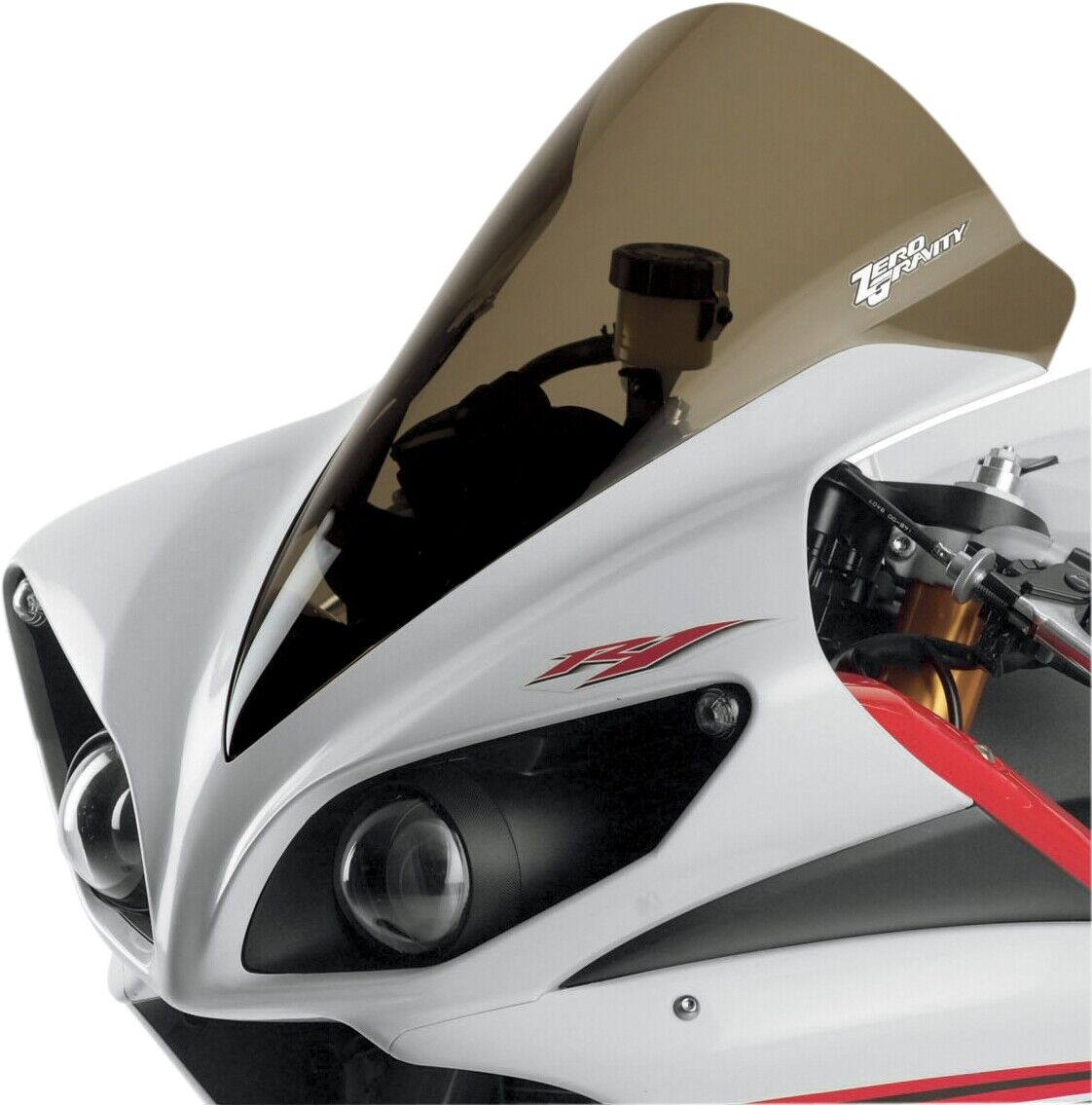 2010 for Yamaha YZF-R1 LE ZERO GRAVITY Corsa Windscreen Smoke R1 '09 24-541-02