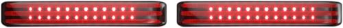 2010-2013 for Harley Road Glide Custom FLTRX Saddlebag Lights SS6 Chrome/Smoke