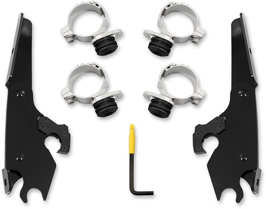 2015-2021 for Indian Scout MEMPHIS SHADES Batwing Mounting Kit Black Scout MEB20