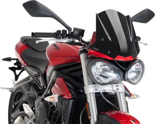 2018-2019 for Triumph Street Triple 765 New Generation Windscreen Black