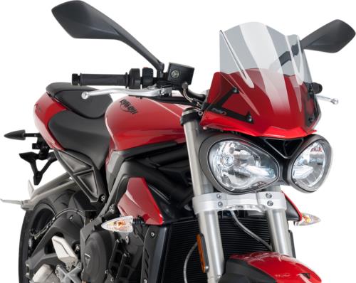 2018-2019 for Triumph Street Triple 765 New Generation Windscreen Light Smoke