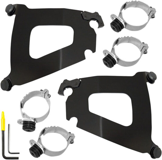 02-08 for Honda VTX1800F MEMPHIS SHADES Bullet Mounting Kit VTX18 Black MEB12