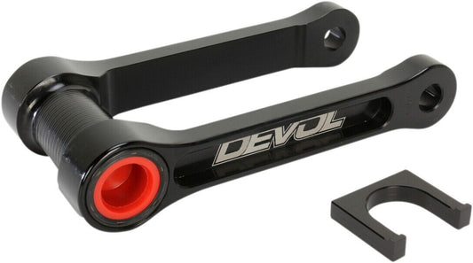 06-12 for Kawasaki KX 250 F DEVOL Lowering Link Lowers 1.125" Black 0115-2501